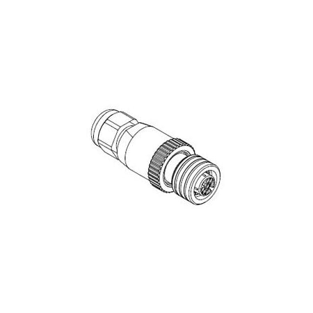 Woodhead Circular Metric Connectors M12U Attachable 4P Mp 90D 1200850007